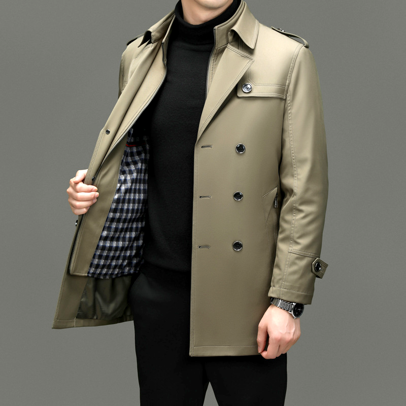 Rupert | Midlanger Herren-Trenchcoat mit Abnehmbarer Fütterung