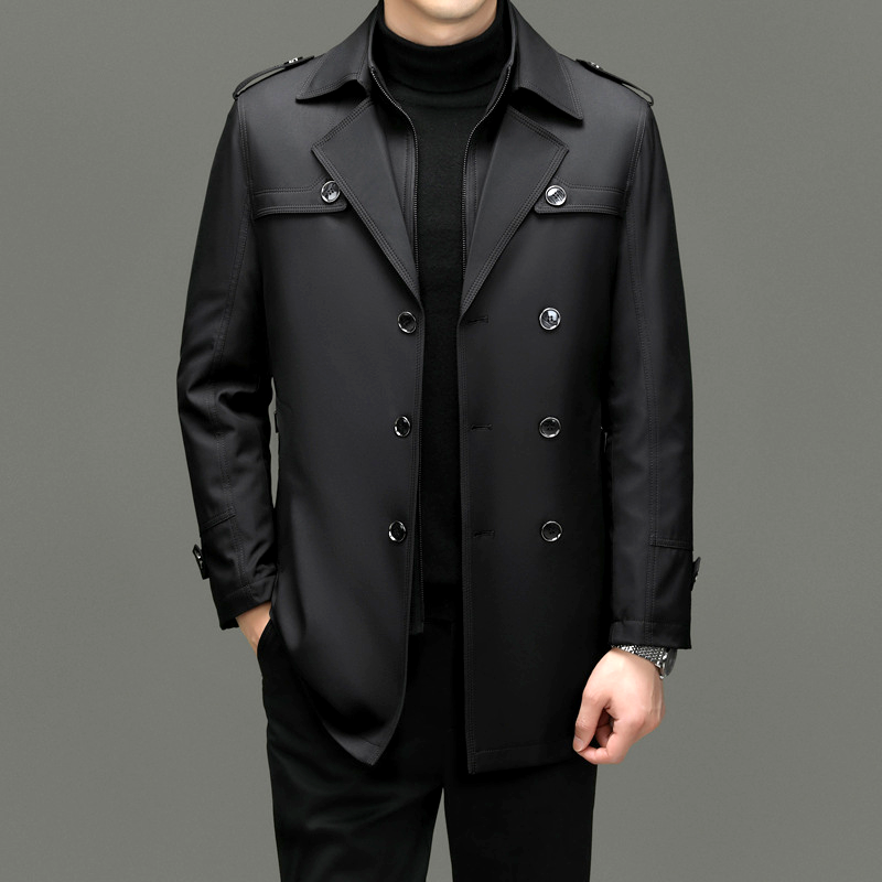 Rupert | Midlanger Herren-Trenchcoat mit Abnehmbarer Fütterung