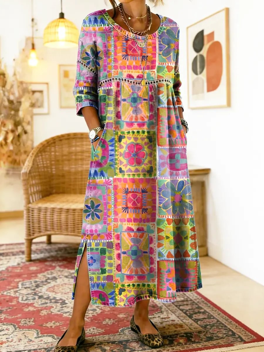 Kleid „Pilar“ mit Ethno-Print