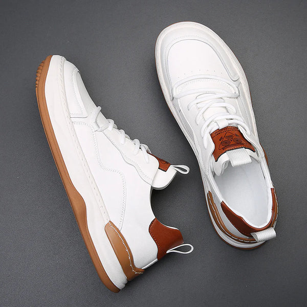 High-Sole Leather Shoes