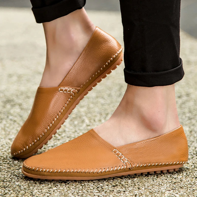 Light Leather Loafers