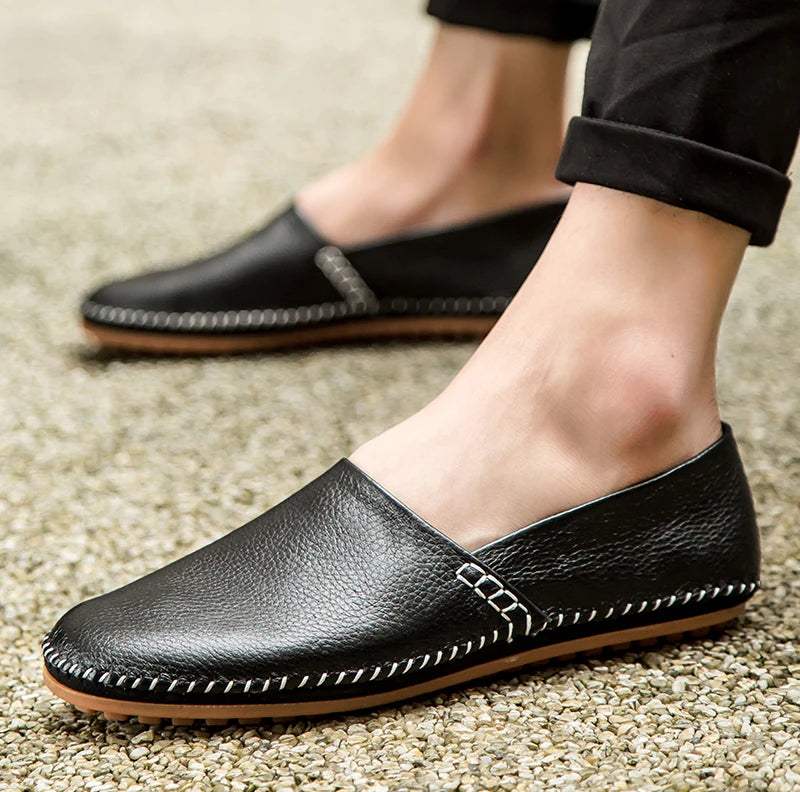 Light Leather Loafers
