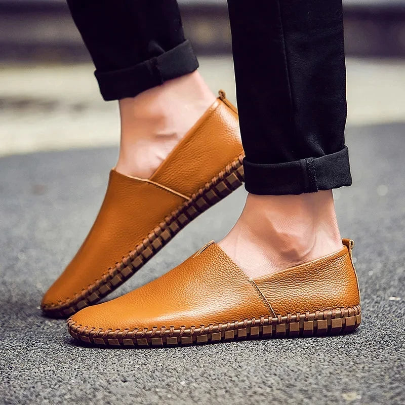 Breathable Leather Loafers