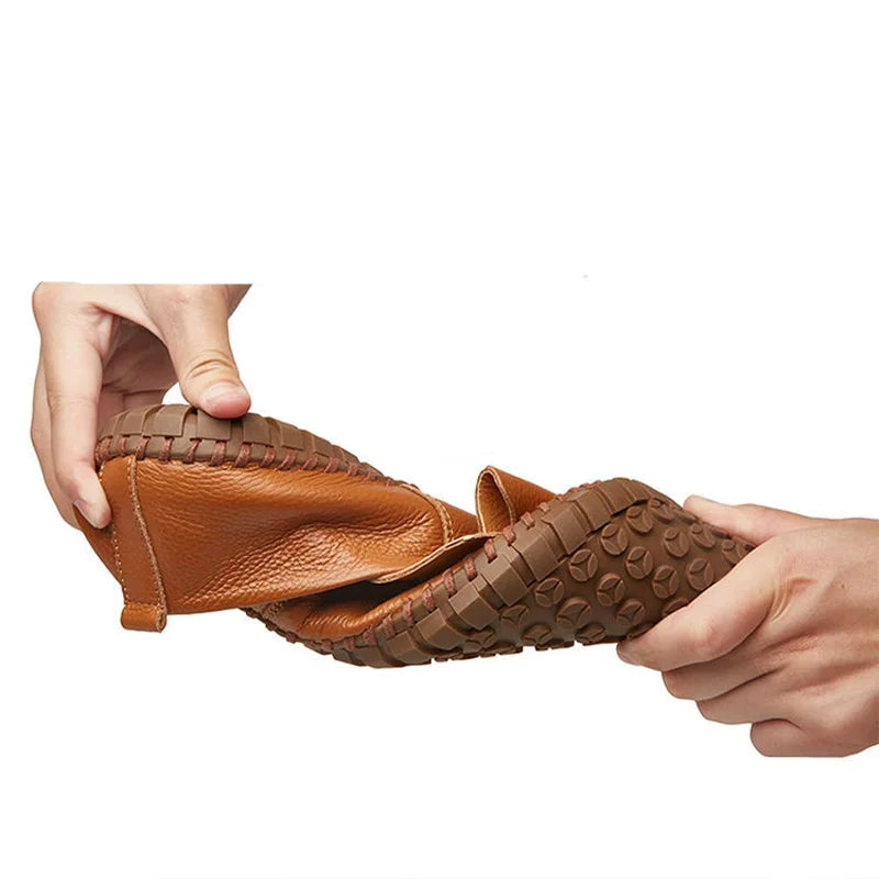 Breathable Leather Loafers