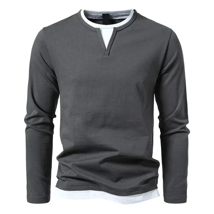 Kramer | Premium Longsleeve aus gekämmter Baumwolle
