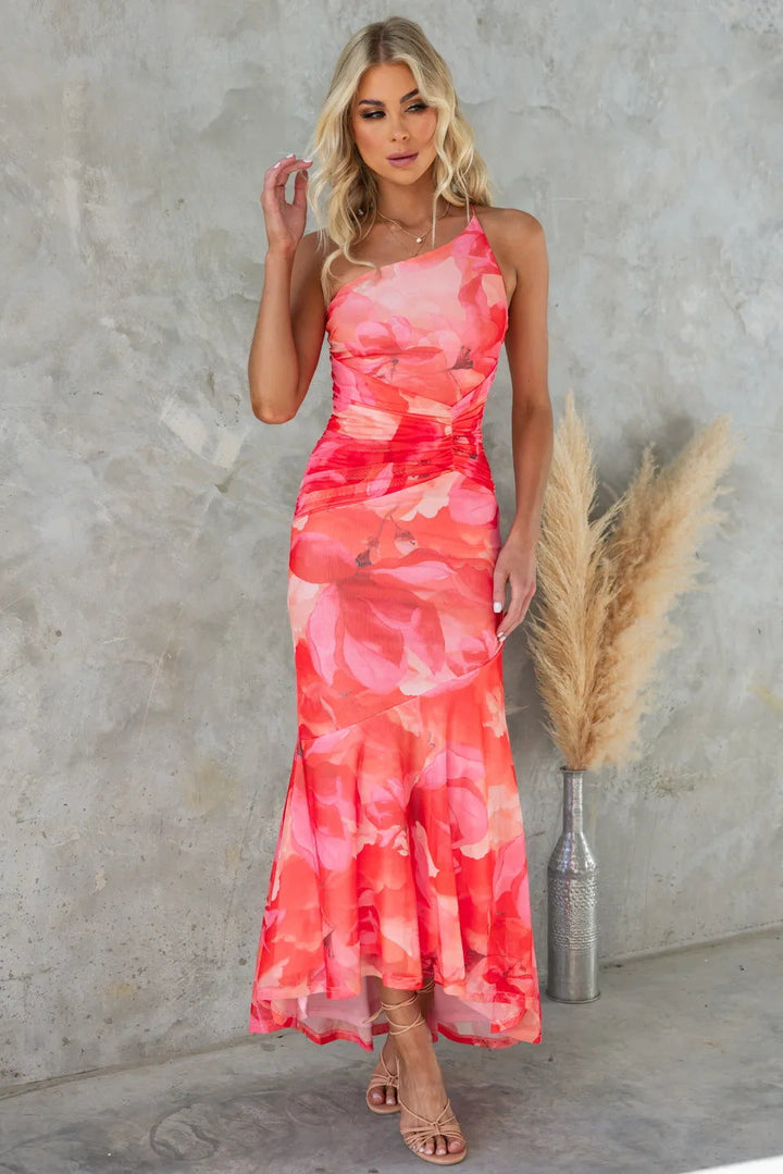 Layla™ | Plissiertes One-Shoulder-Kleid