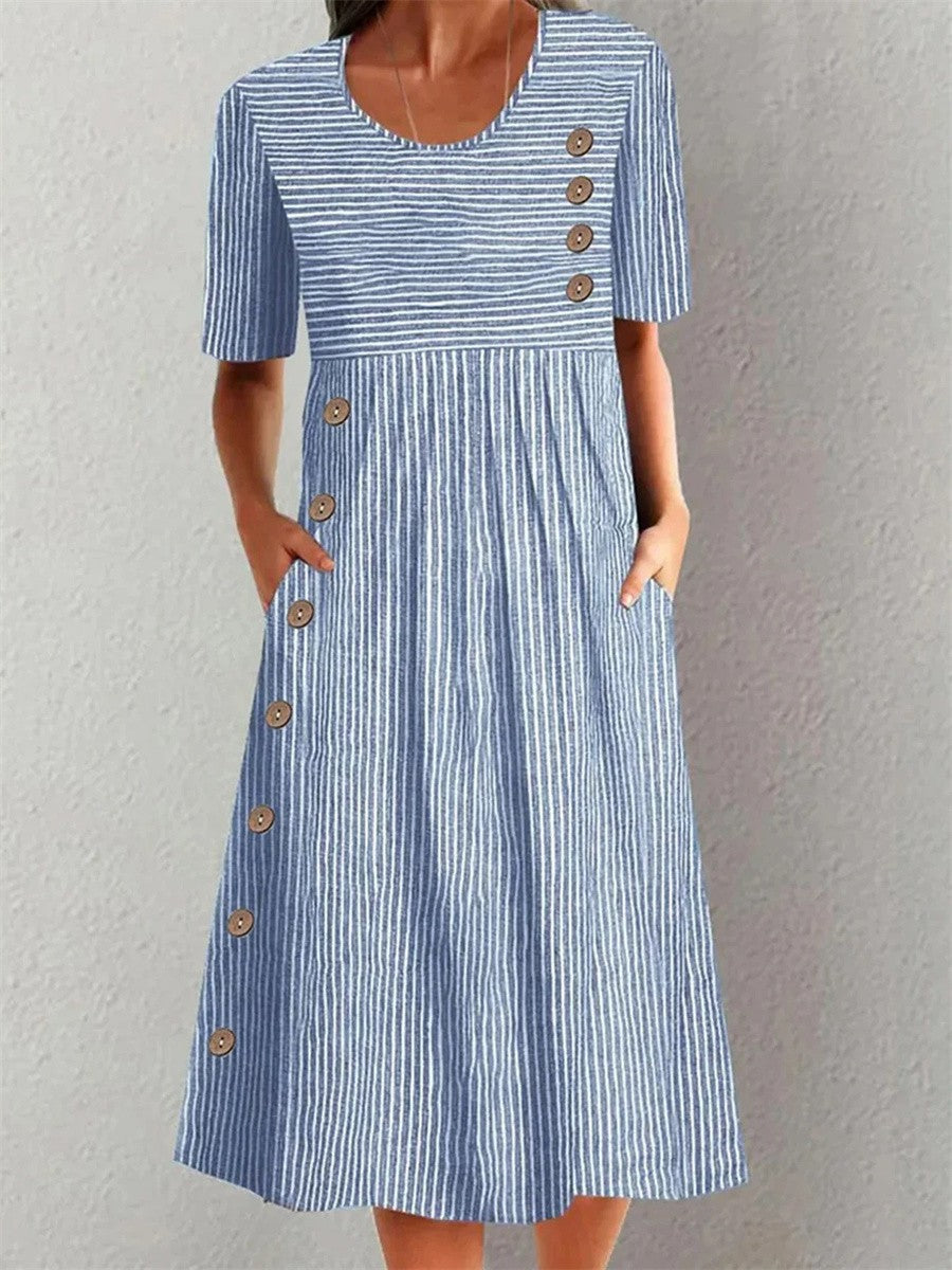 Belle | Gestreiftes Sommerkleid