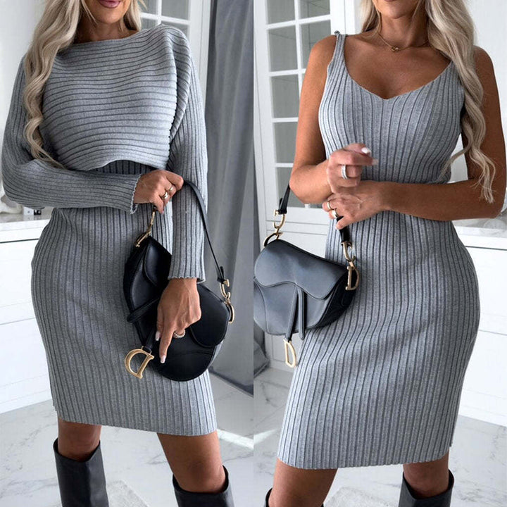 Kerstin | Kleid mit Langarm-Oberteil