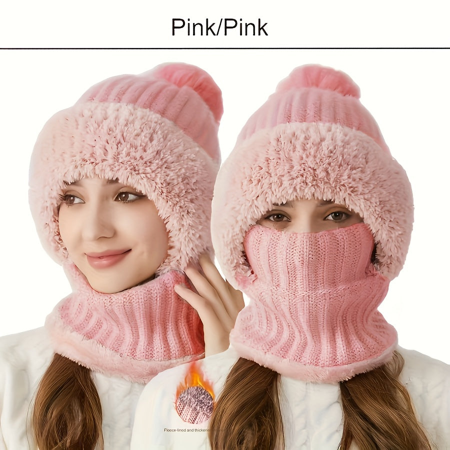 Emmerie – Gestrickte Mütze mit Nackenschutz (1+1 Gratis)