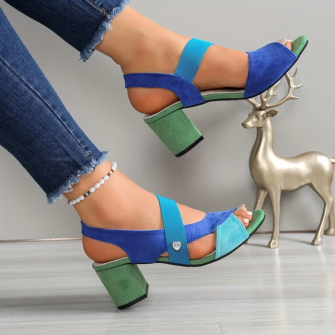 Elara | Kreuzriemen Komfort Heels