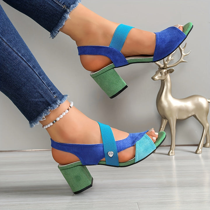 Elara | Kreuzriemen Komfort Heels