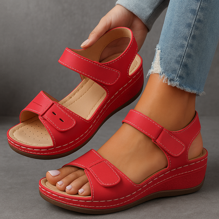 Veera™ - orthopädische Sandalen mit Keilabsatz