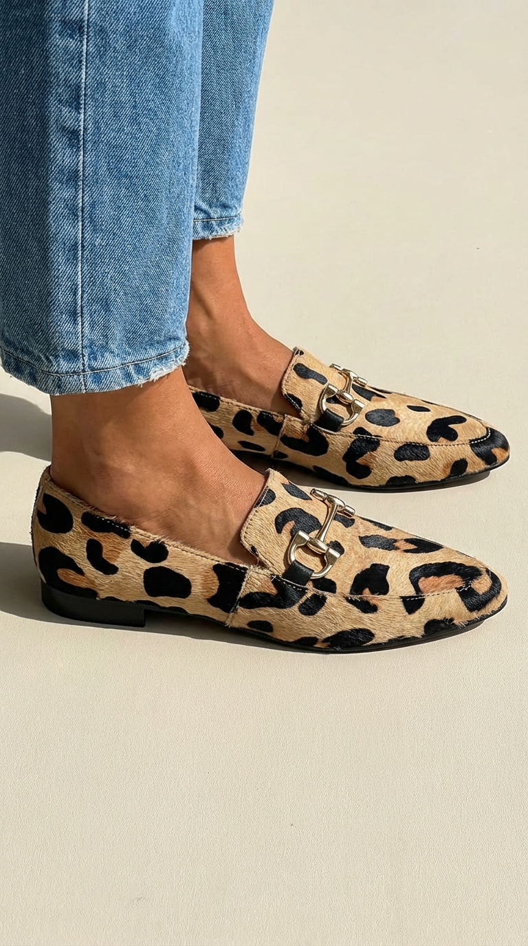 Abigail™ | Luxe Leopard Print Flats