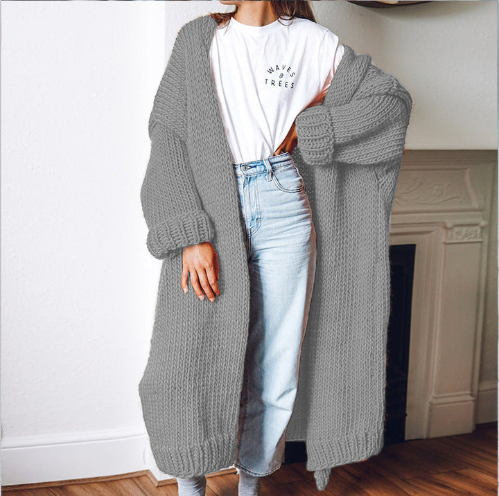 Sofia – Langer Strick-Cardigan mit lockerer Passform für Damen