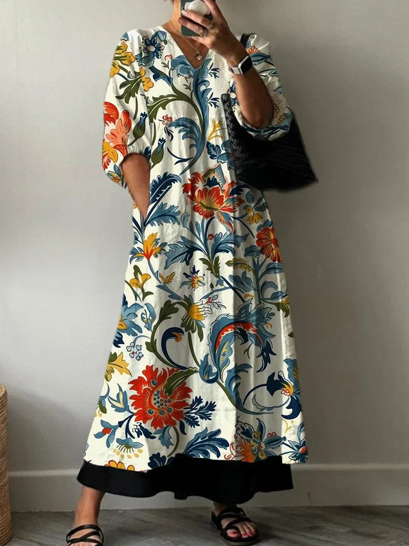 Elegantes bedrucktes Kleid Carol