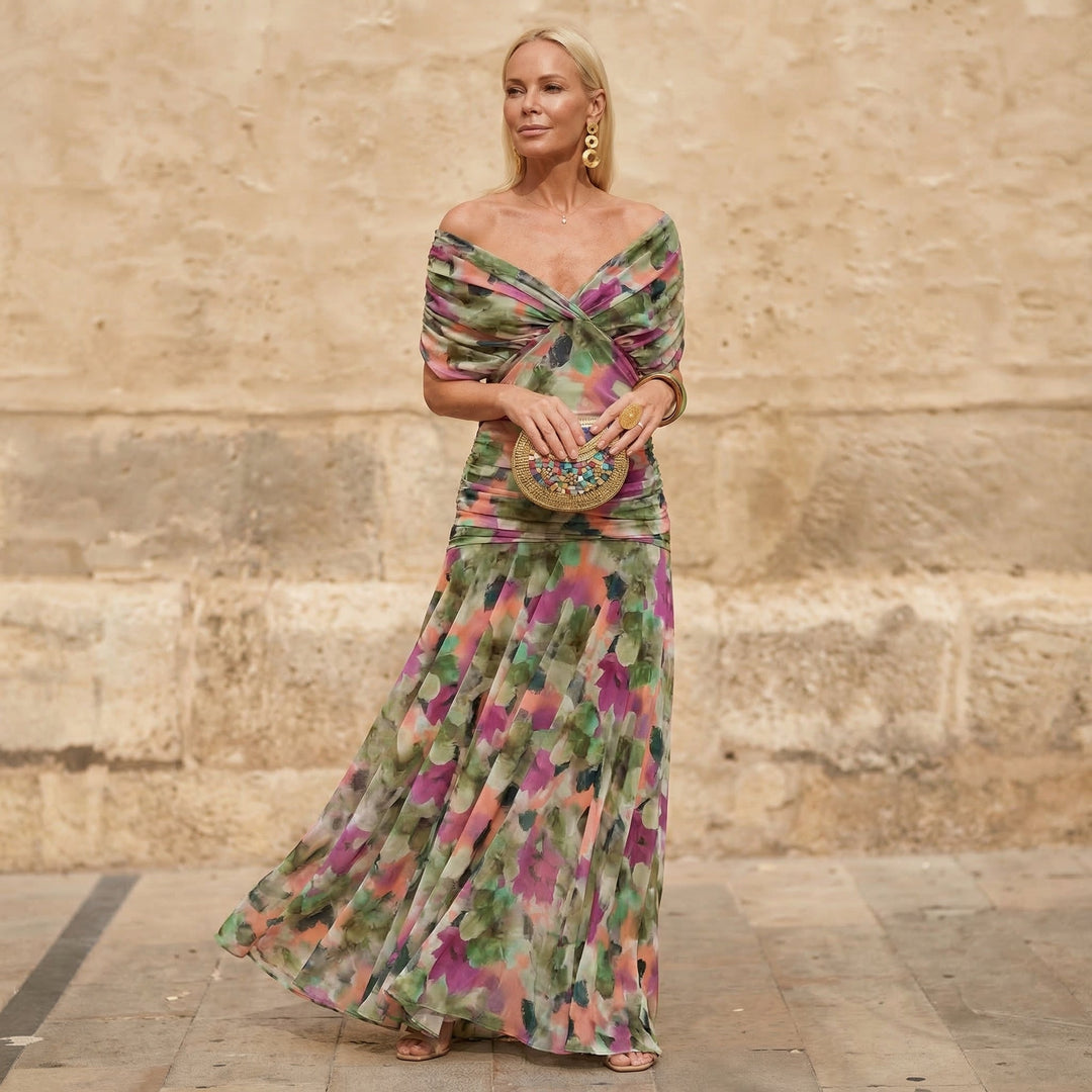 Kelsey | Buntes elegantes Kleid