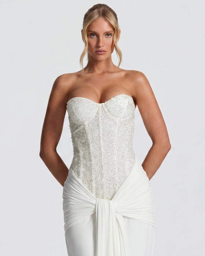 Mitternachts-Aura-Kleid Maxi