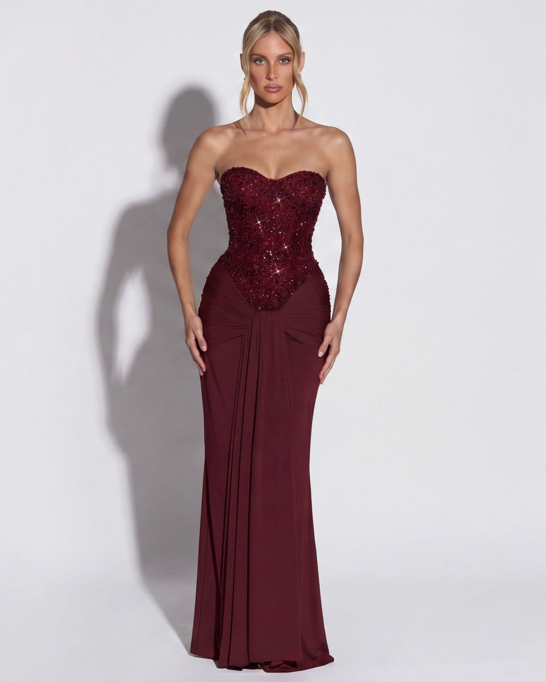 Mitternachts-Aura-Kleid Maxi