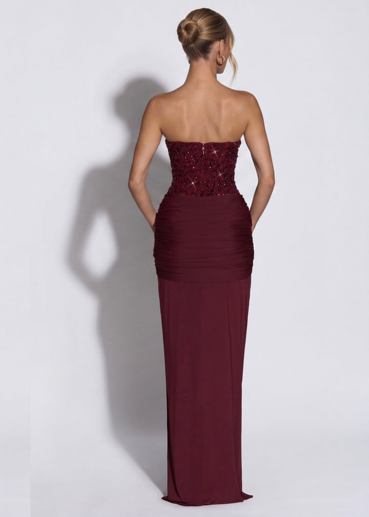 Mitternachts-Aura-Kleid Maxi