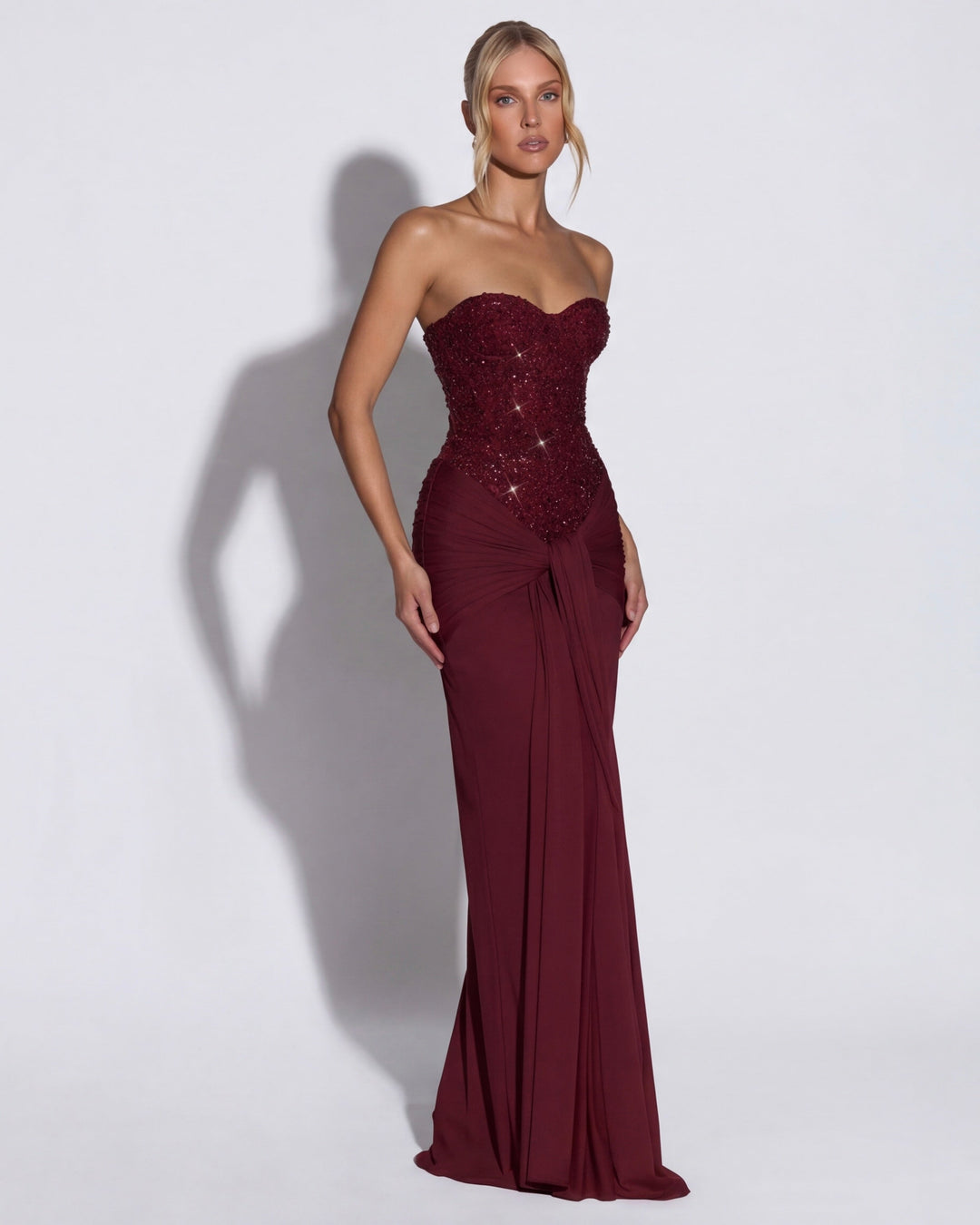 Mitternachts-Aura-Kleid Maxi