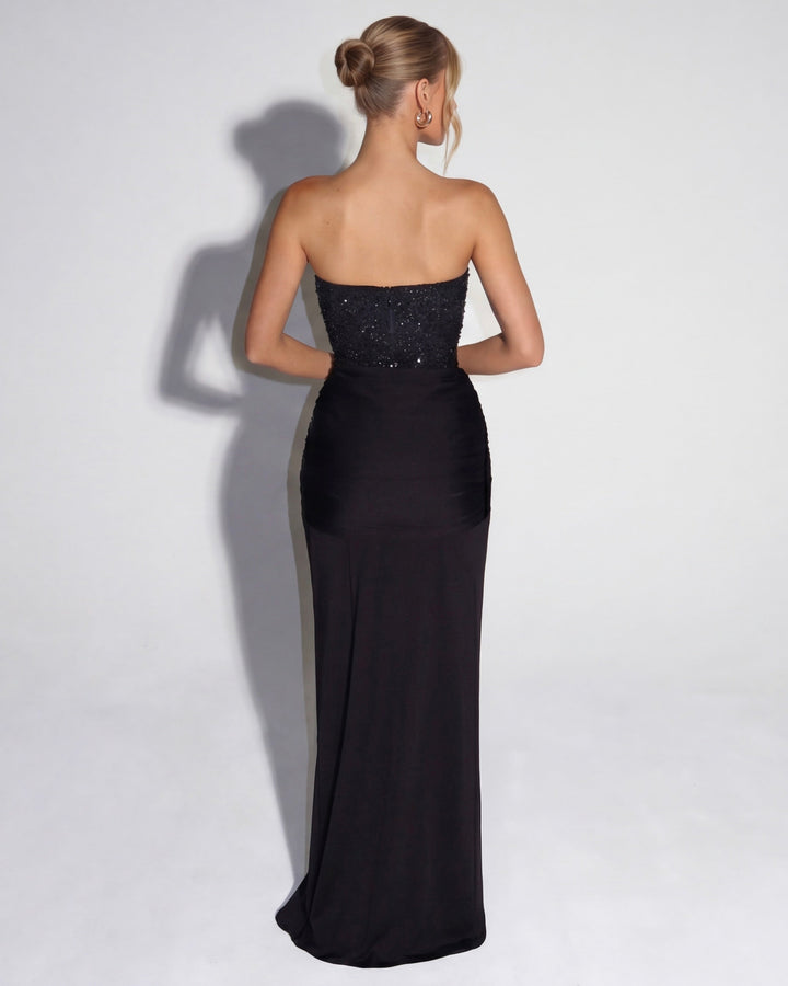 Mitternachts-Aura-Kleid Maxi