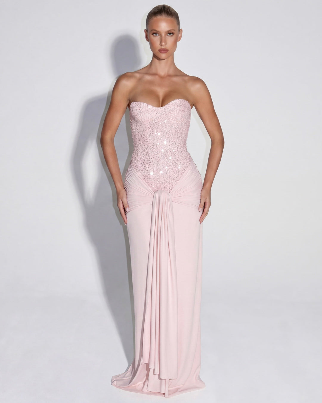 Mitternachts-Aura-Kleid Maxi