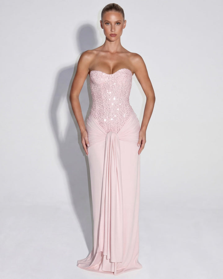 Mitternachts-Aura-Kleid Maxi