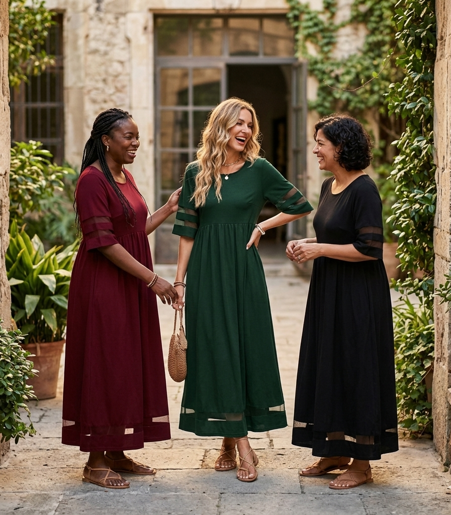 Aubrey™ | Figurbetontes, bauchglättendes Midikleid
