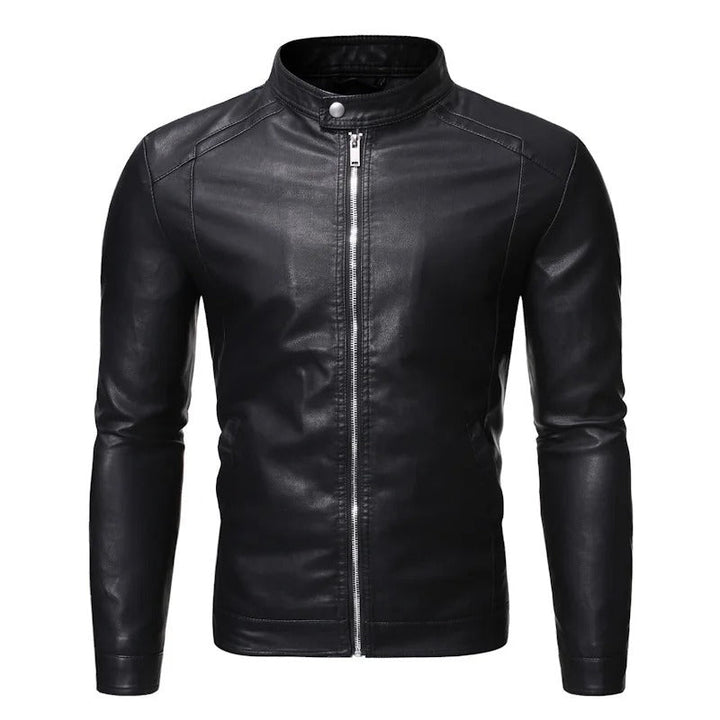 Nicolas® | Lederjacke mit Stehkragen