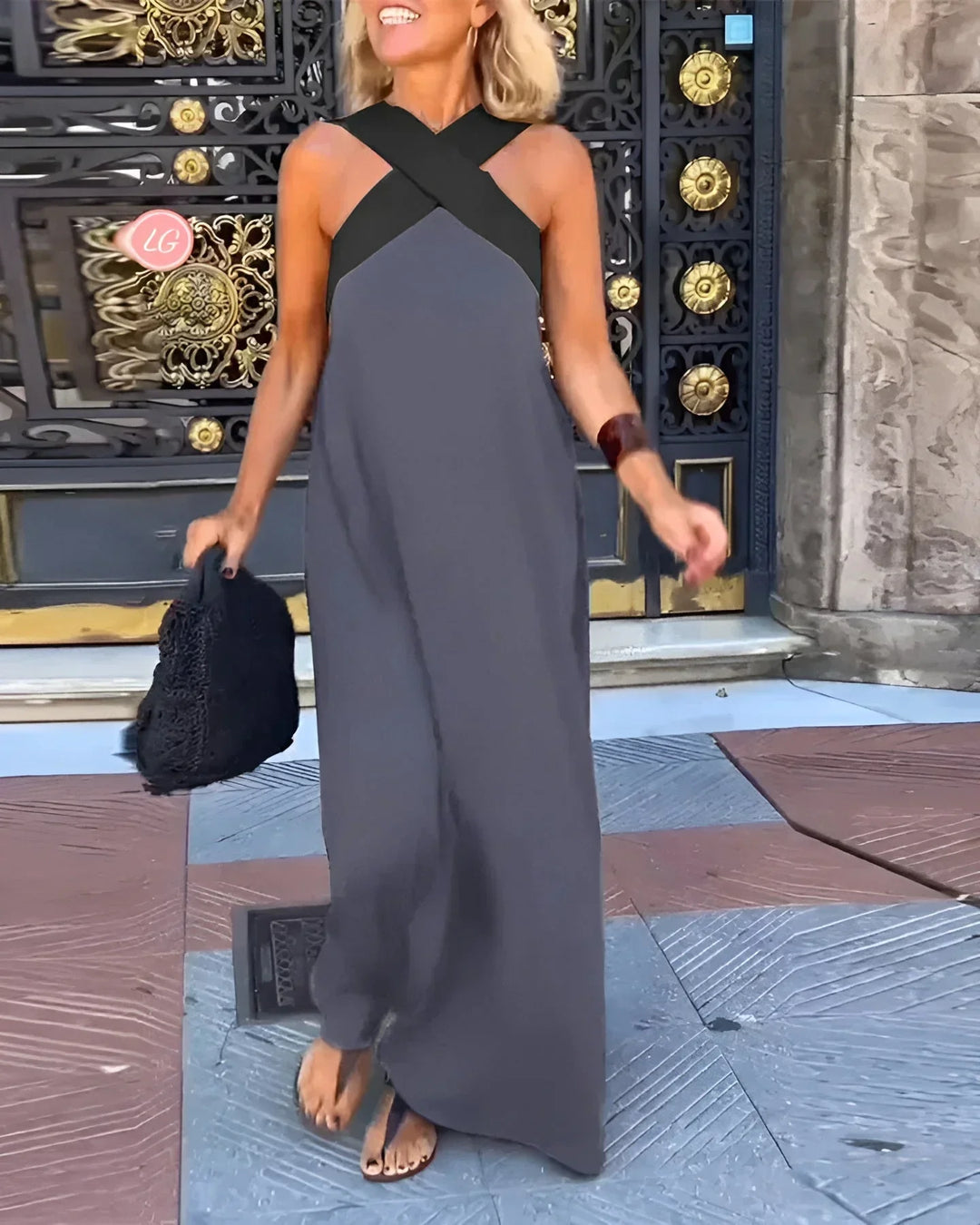Quirine™ | Maxikleid mit Wickelausschnitt