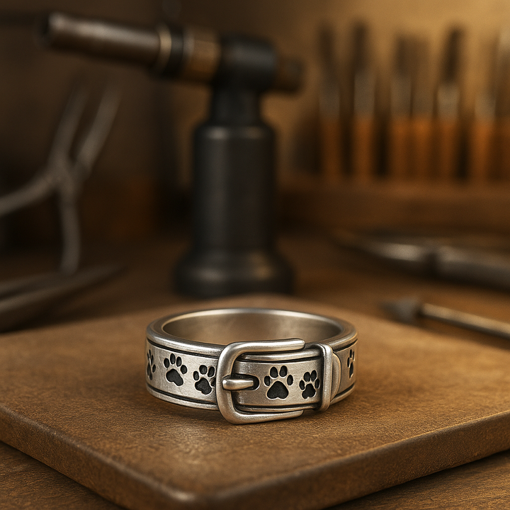 Niedlicher und eleganter Halsring mit Hundemotiv
