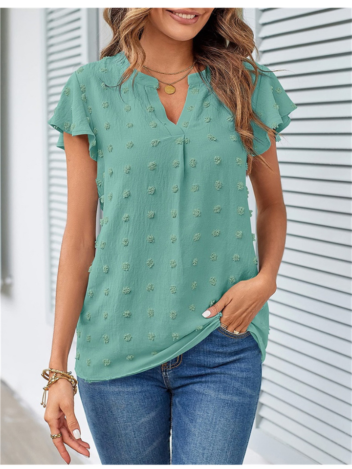 Hannah | Bluse mit Patchwork und Rüschen