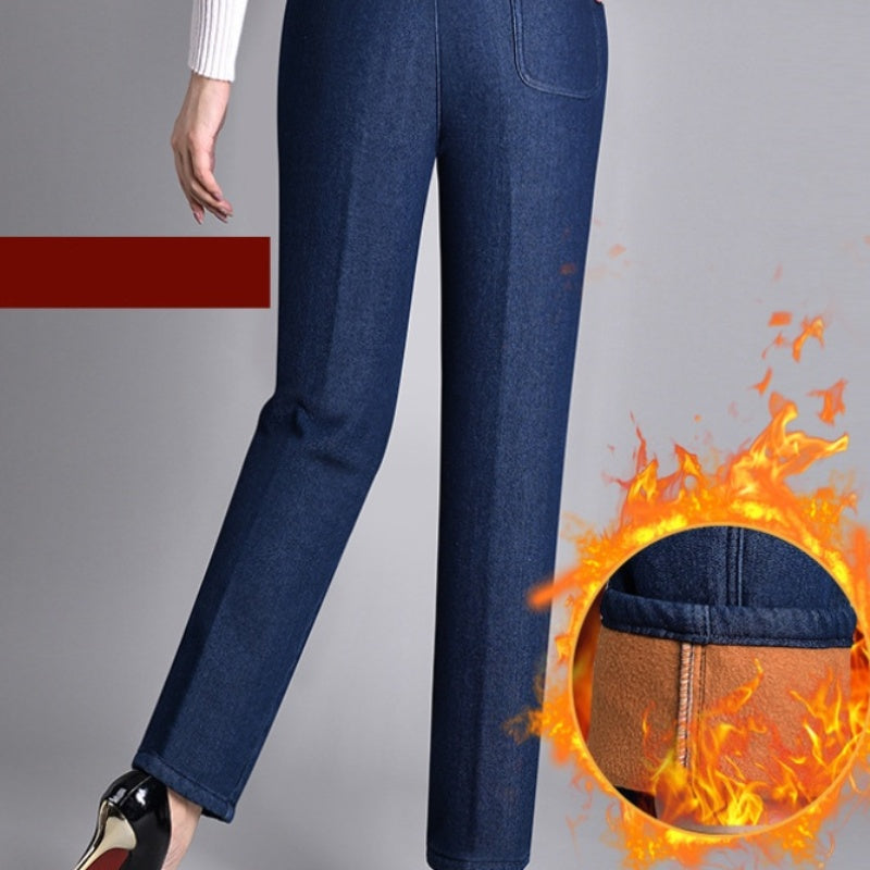 Adriana™ | Damenjeans mit Seitentaschen und elastischem Bund