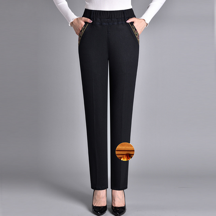 Adriana™ | Damenjeans mit Seitentaschen und elastischem Bund