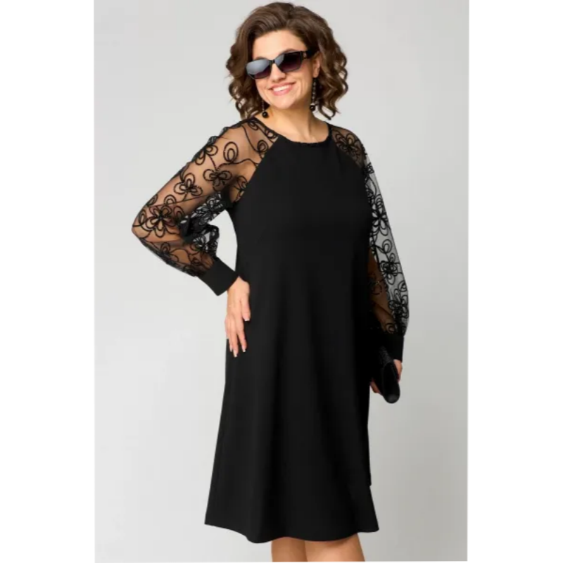 HARALDA I LÄSSIGES LANGÄRMELIGES KLEID