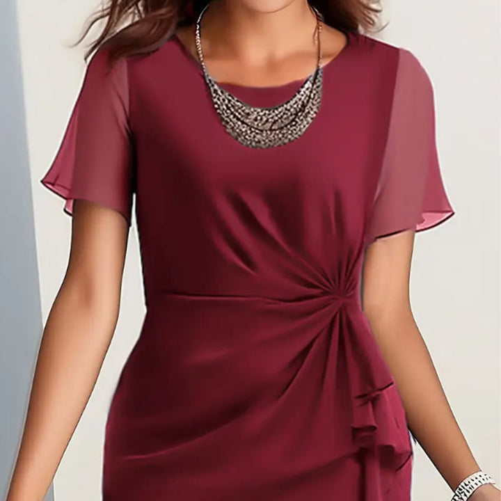 Amelia – Elegantes drapiertes Kleid