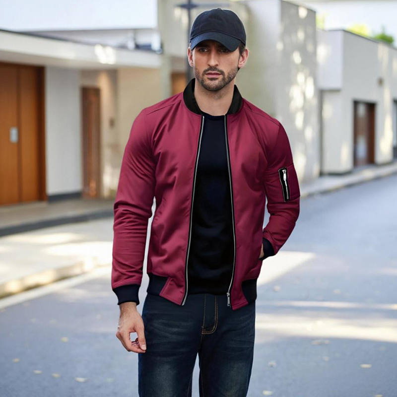 Dorian – Klassische Bomberjacke mit Reissverschluss