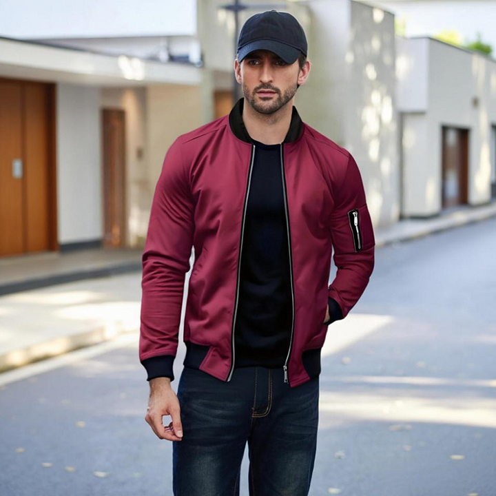 Dorian – Klassische Bomberjacke mit Reissverschluss