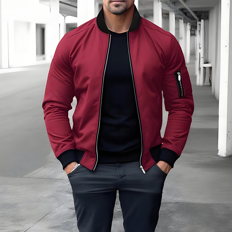Dorian – Klassische Bomberjacke mit Reissverschluss