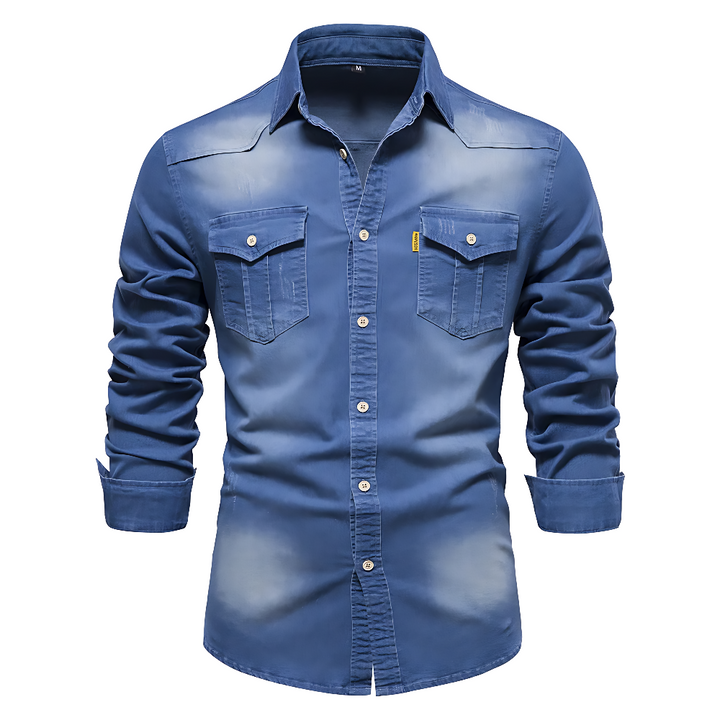 Silas | Jeanshemd aus Baumwolle
