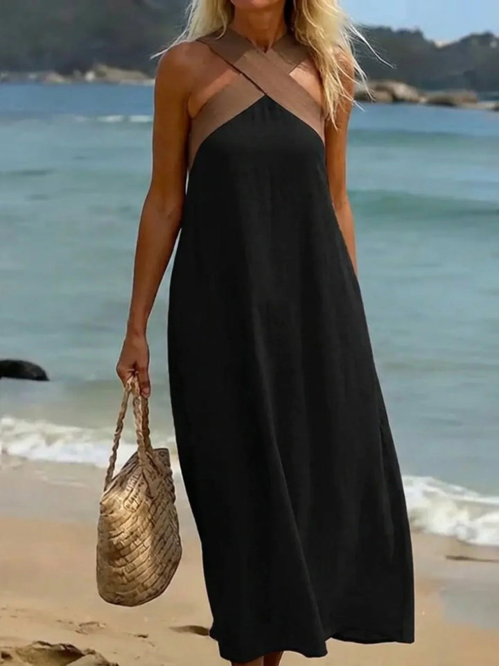 Quirine™ | Maxikleid mit Wickelausschnitt